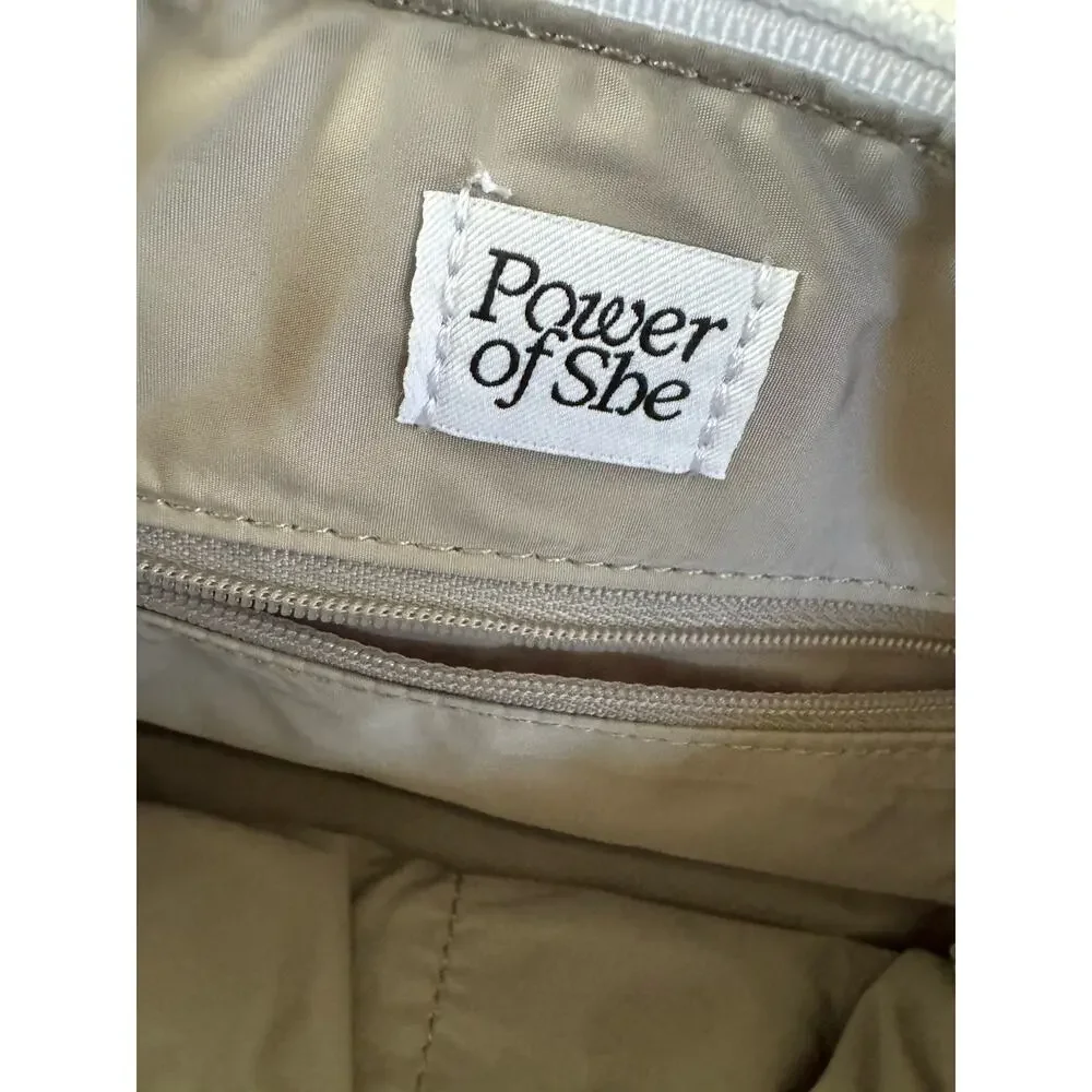 Athleta Medium All About Cosmetic Bag in Gossamer Light Pale Blue Toiletry #NE58